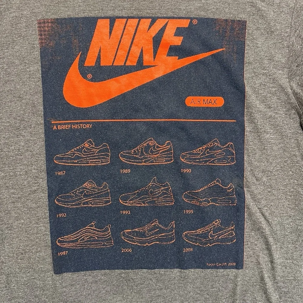 Nike T Shirt Bundle Mens Large Air Max‎ Graphic Black Gray Lot 2 Streetwear